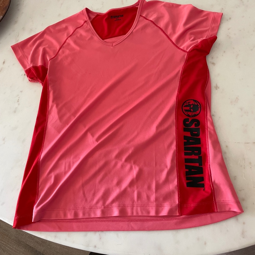 Spartan Training Shirt Two Tone Red Size XL